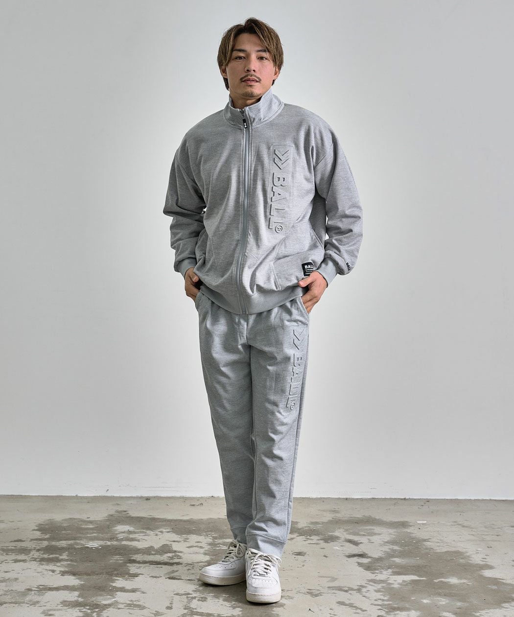 BALL(ボール)ストレッチダンボールエンボスセットアップ/全2色
