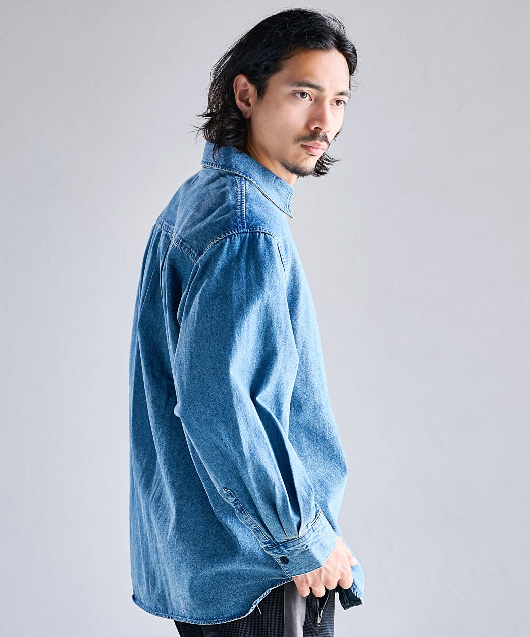 NATURAL STORY(ナチュラルストーリー)オーバーZIPシャツ/全4色