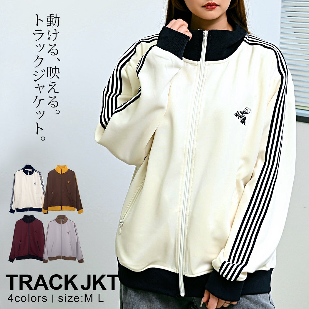 Bitter select(ビターセレクト)リブ配色サイドライントラッカー/全4色