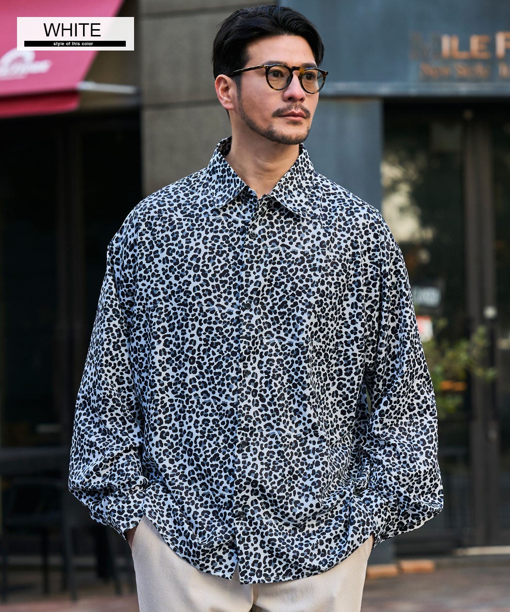 CavariA(キャバリア)レオパード柄シャツ/全3色