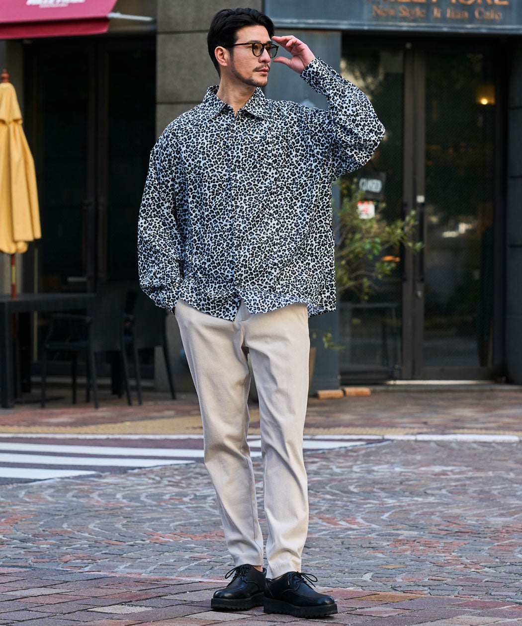 CavariA(キャバリア)レオパード柄シャツ/全3色