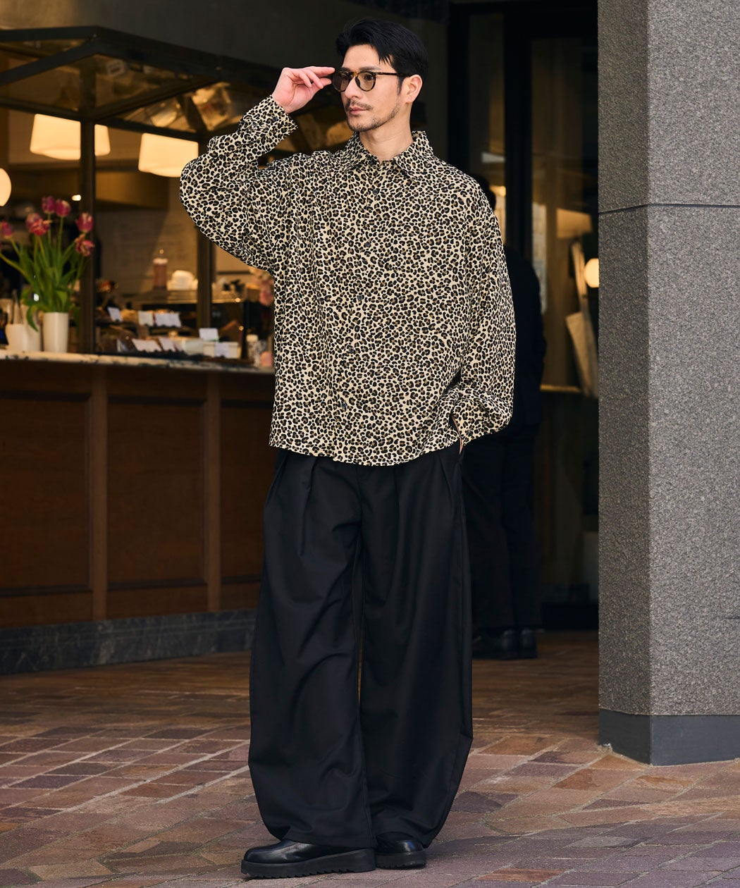CavariA(キャバリア)レオパード柄シャツ/全3色