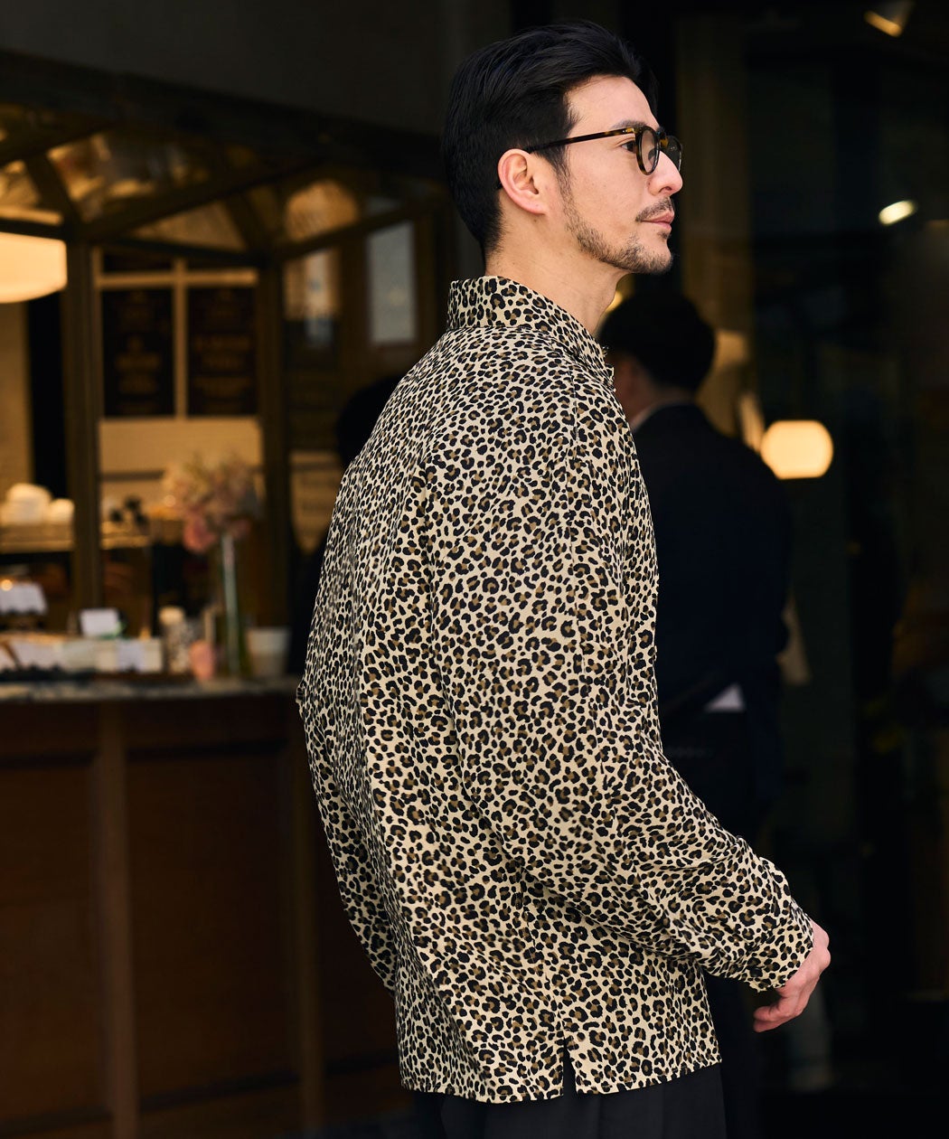 Cavari'A レオパード柄 長袖カットソー CavariA(キャバリア)レオパード柄シャツ/全3色