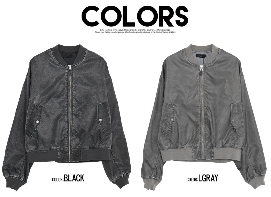 Bitter select(ビターセレクト)製品染めMA-1JKT/全2色