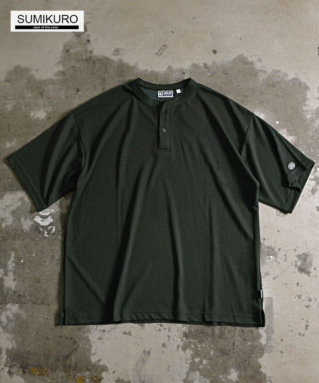 DISCUS(ディスカス)ワッフルCOOLMAXヘンリーTEE/全4色
