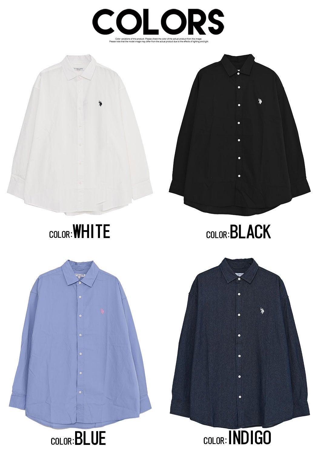 U.S. POLO ASSN.(ユーエスポロアッスン)long slieeve shirt/全4色