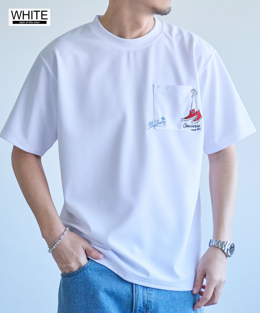 CONVERSE【コンバース】アムンゼンポケットマタギ半袖Tシャツ/全2色