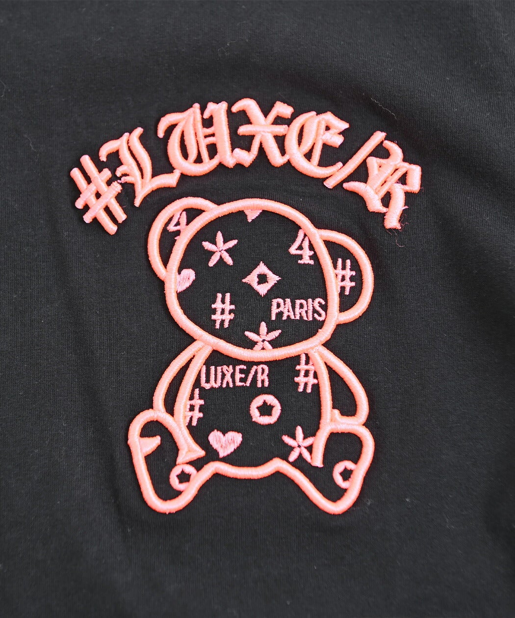 LUXE/R【ラグジュ】コード刺繍ベア半袖Tシャツ