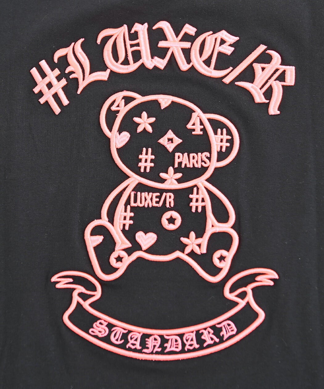 LUXE/R【ラグジュ】コード刺繍ベア半袖Tシャツ