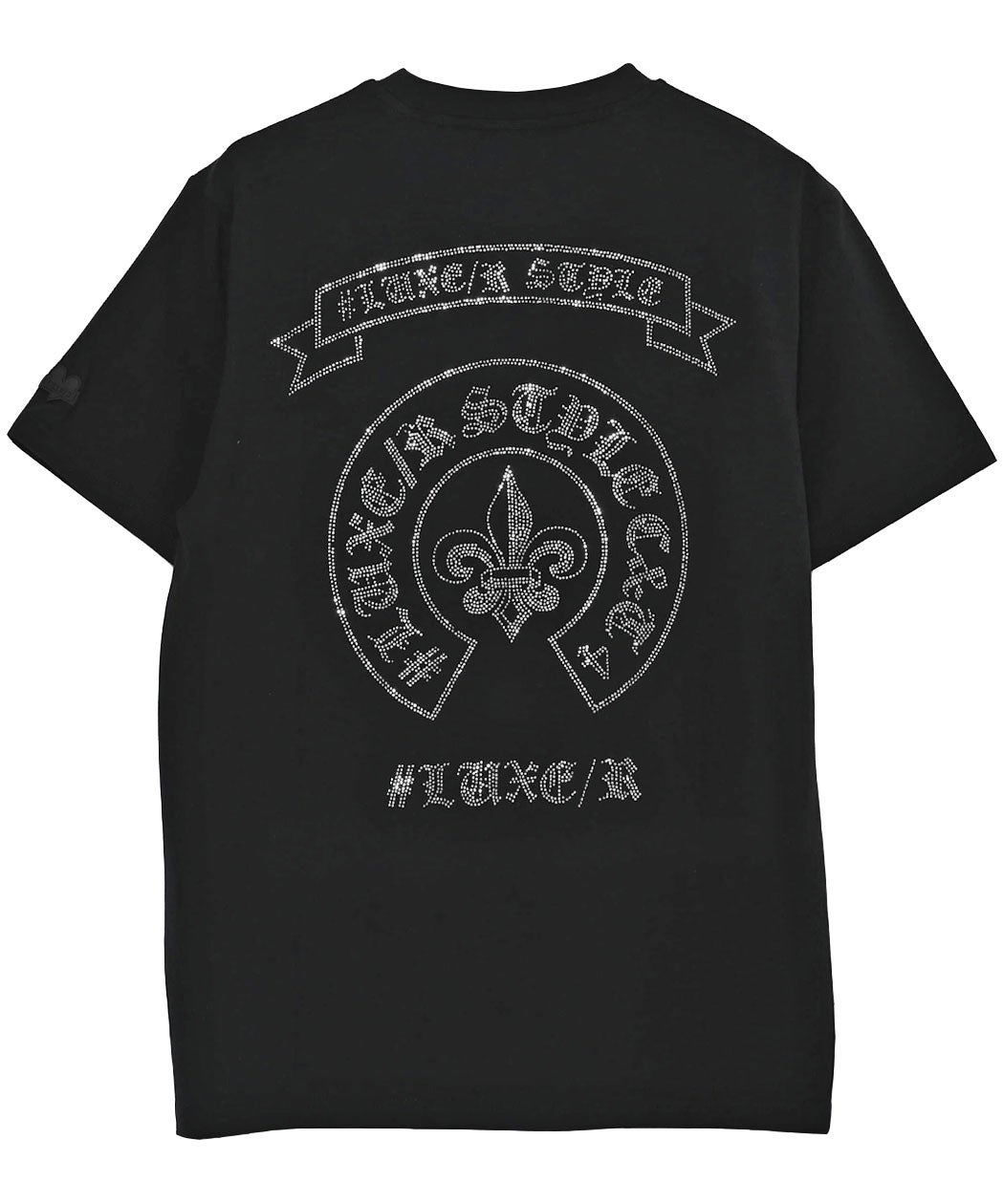 LUXE/R【ラグジュ】ラインストーンアーチデザイン半袖Tシャツ
