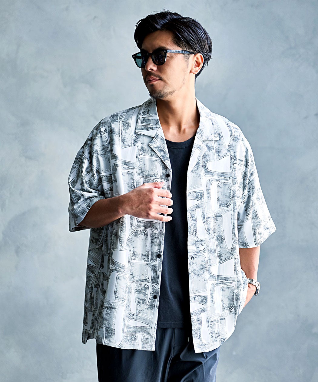LOUIS CHAVLON(ルイシャブロン)シルケットライクインナー半袖Tシャツ/全2色