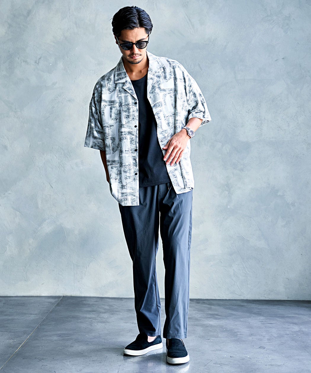 LOUIS CHAVLON(ルイシャブロン)シルケットライクインナー半袖Tシャツ/全2色