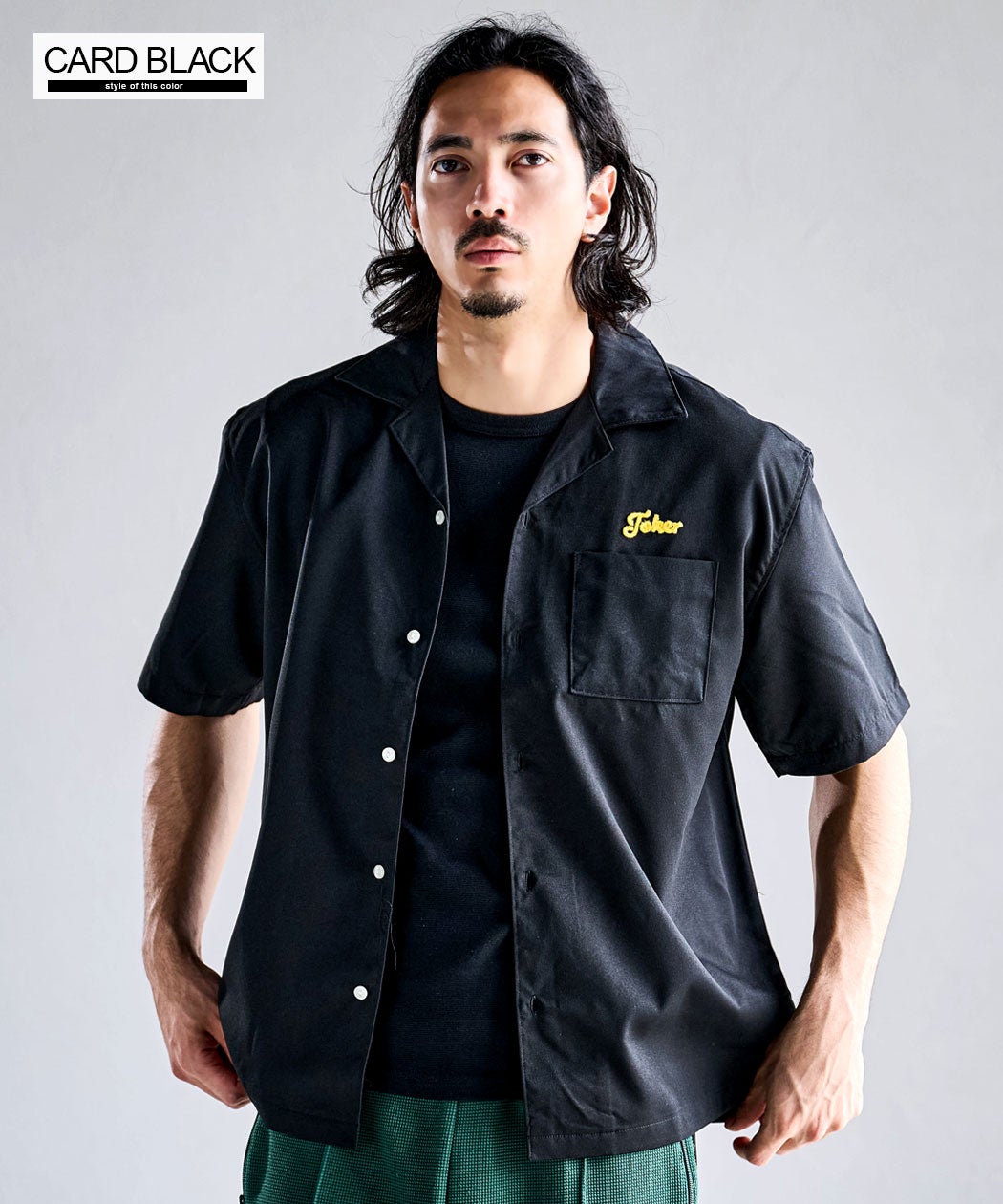 Bitter select(ビターセレクト)ALCARZAバック刺繍半袖ボーリングシャツ