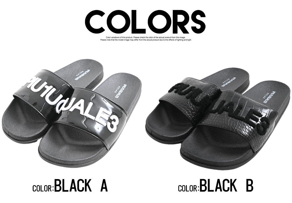 1PIU1UGUALE3(ウノ ピゥ ウノ ウグァーレ トレ)BLACK SANDALS