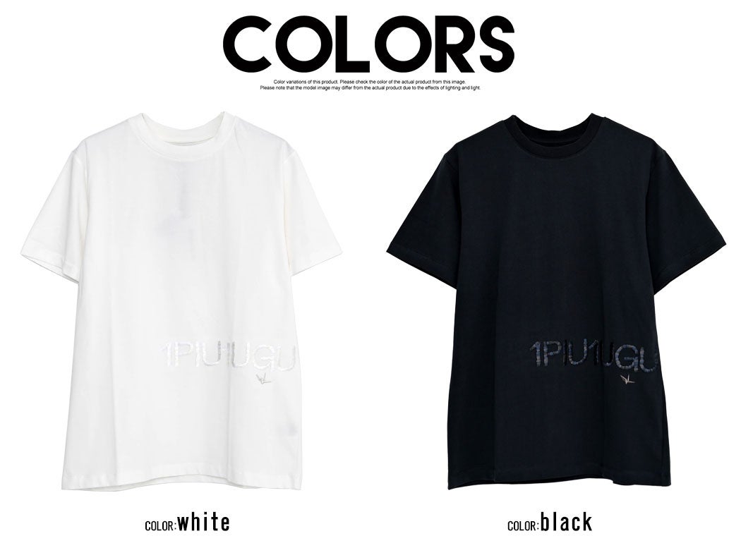 1PIU1UGUALE3(ウノ ピゥ ウノ ウグァーレ トレ)HAND EMBROIDERED LOGO