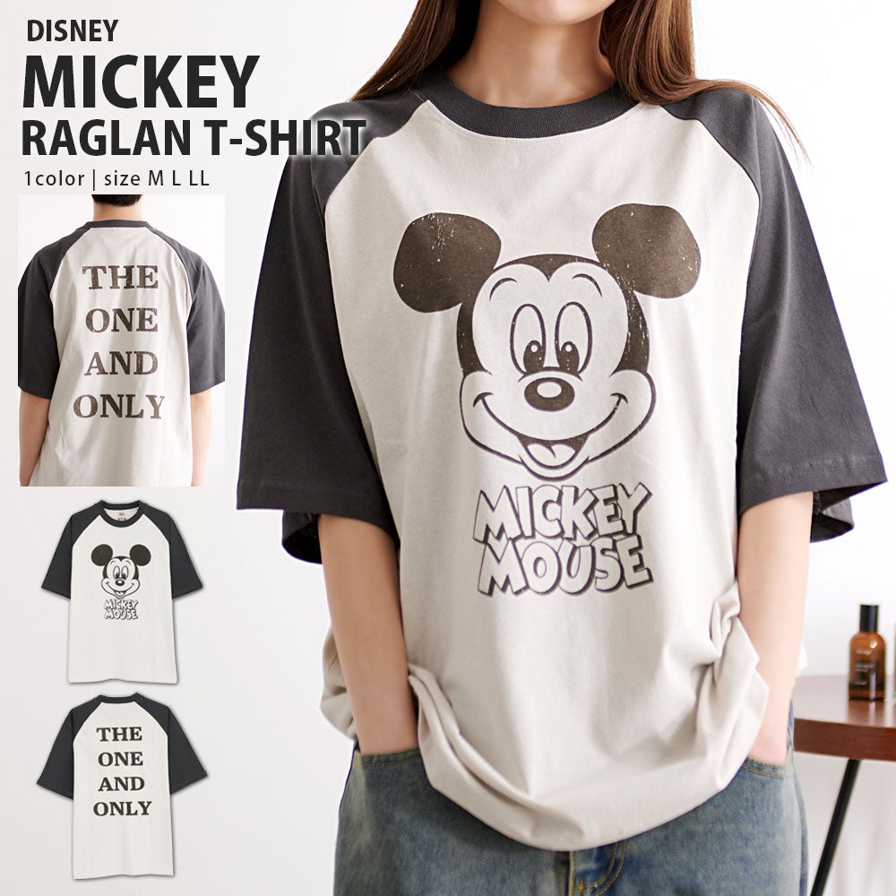 DISNEY(ディズニー)ラグラン半袖Tシャツ