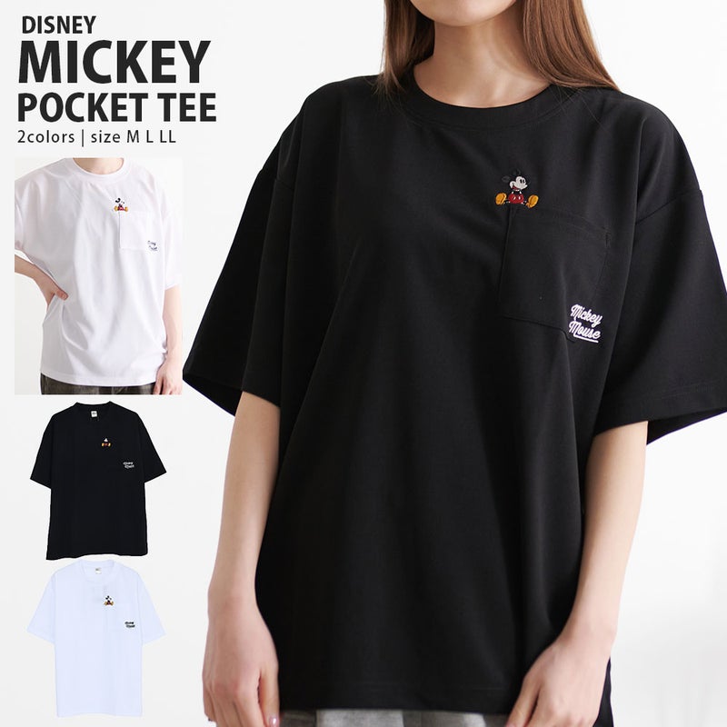 DISNEY(ディズニー)MICアムンゼンポケット半袖Tシャツ/全2色