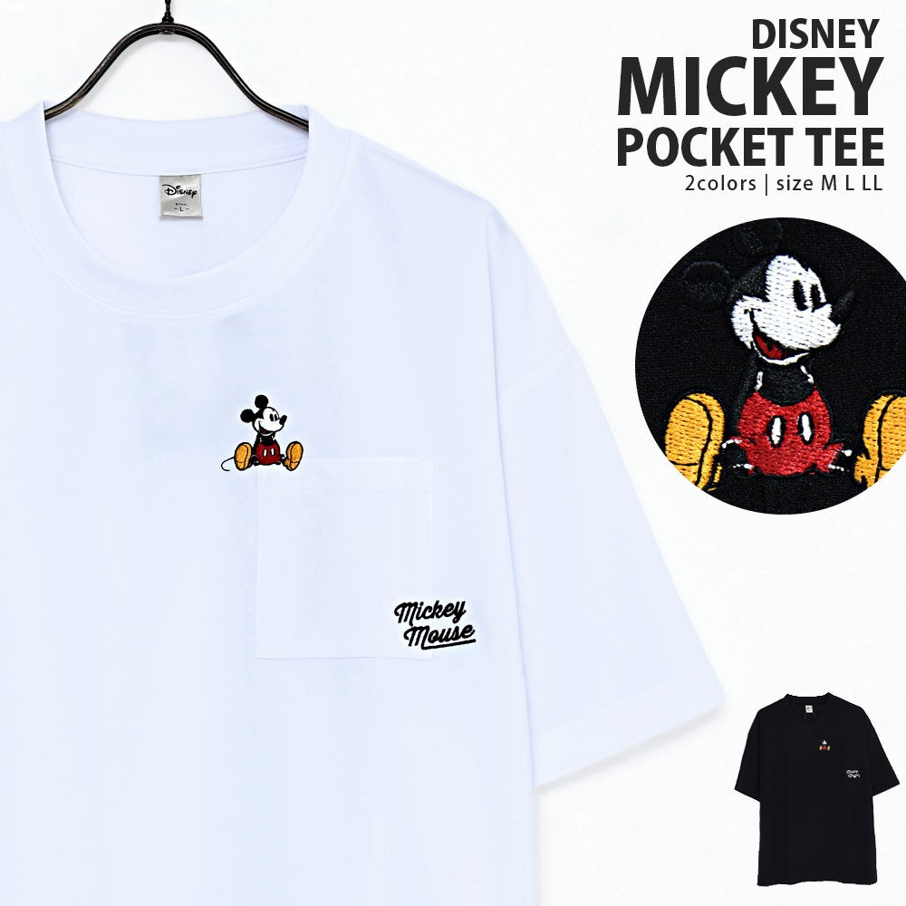 DISNEY(ディズニー)MICアムンゼンポケット半袖Tシャツ/全2色