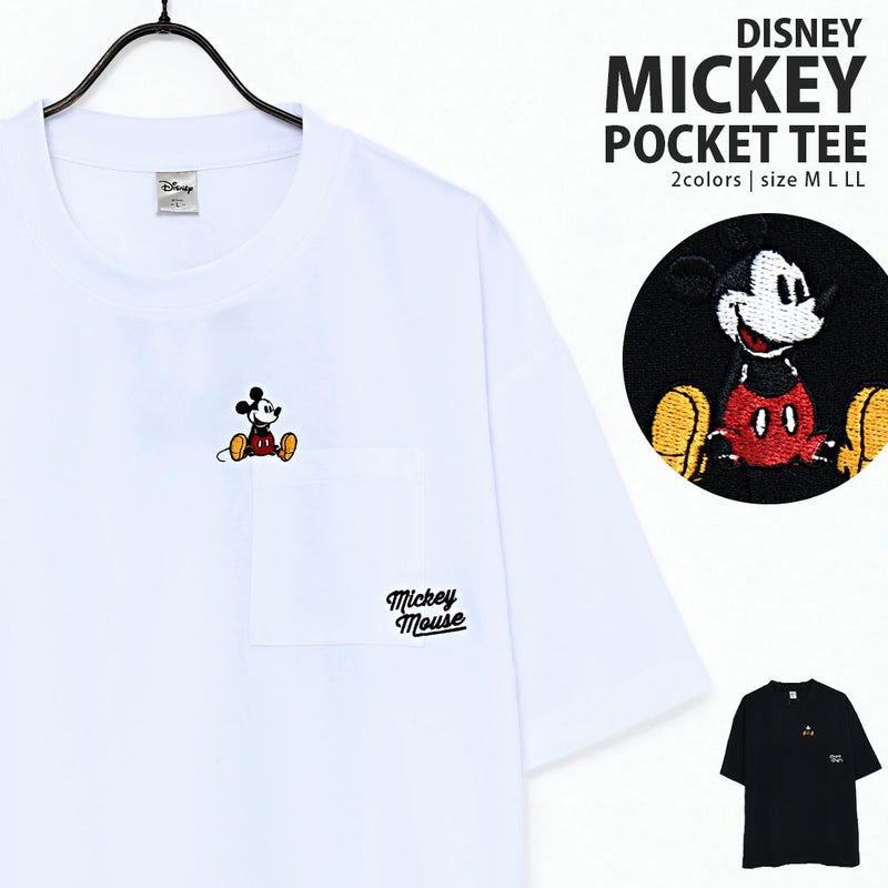 DISNEY(ディズニー)MICアムンゼンポケット半袖Tシャツ/全2色