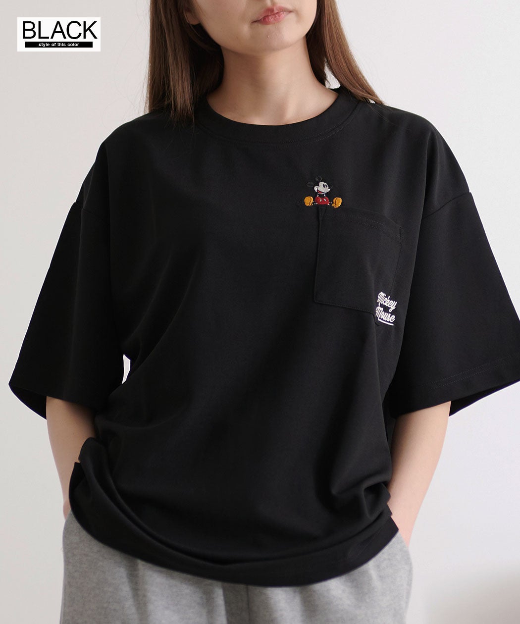 DISNEY(ディズニー)MICアムンゼンポケット半袖Tシャツ/全2色