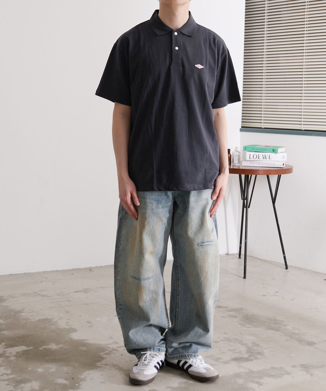BALL(ボール)TC鹿の子ワッペン付きポロシャツ