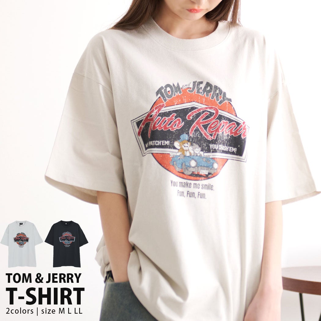 TOM&JERRY(トム&ジェリー)USED LIKE半袖Tシャツ