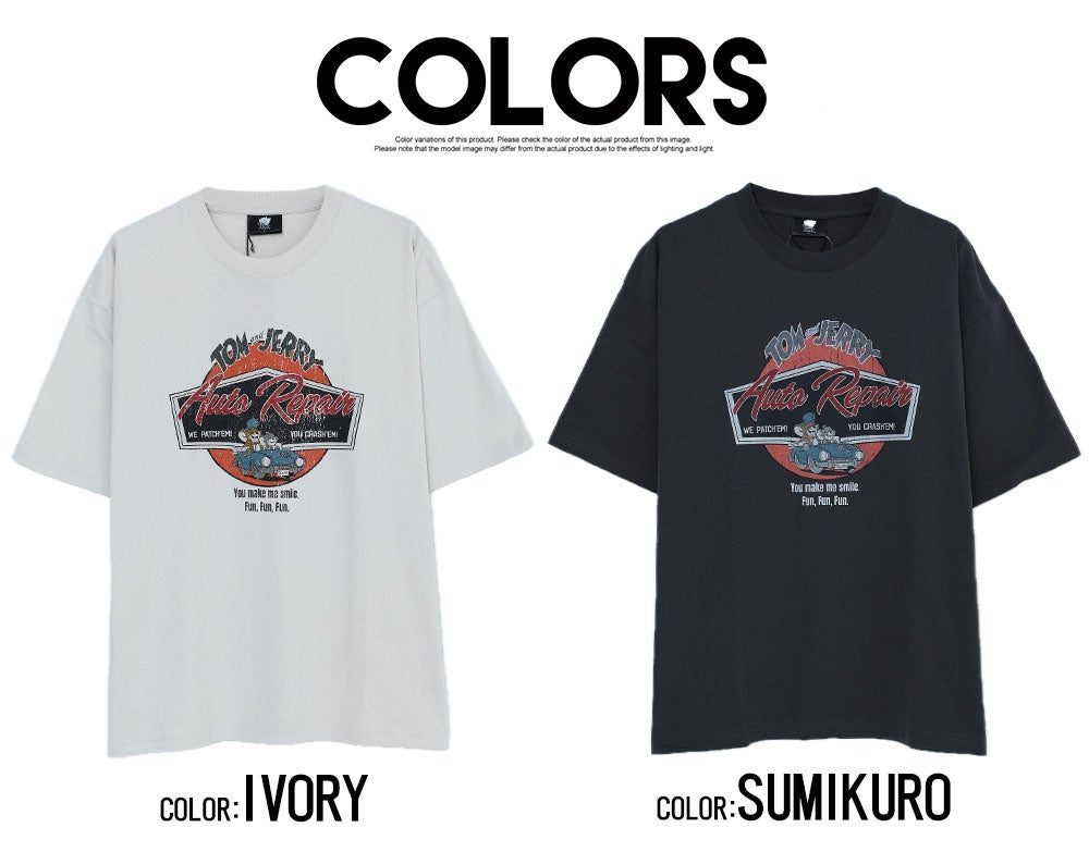 TOM&JERRY(トム&ジェリー)USED LIKE半袖Tシャツ