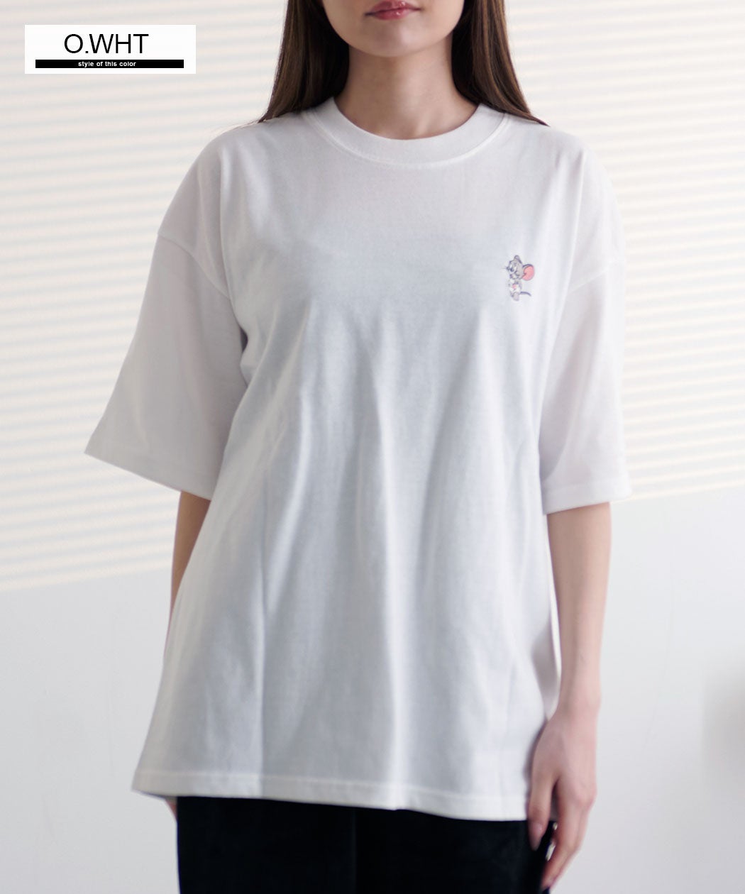 TOM&JERRY(トム&ジェリー)うずくまりサガラ半袖Tシャツ
