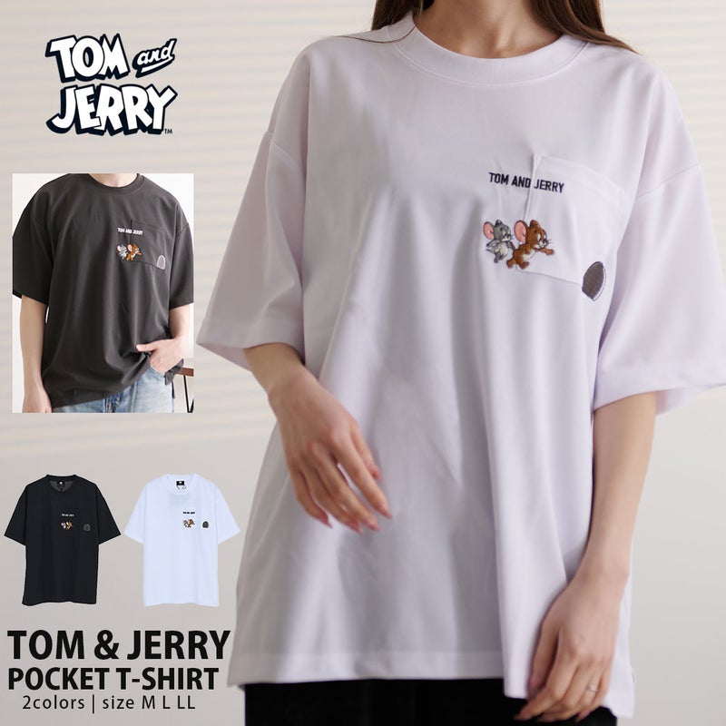 TOM&JERRY(トム&ジェリー)アムンゼンポケット半袖Tシャツ