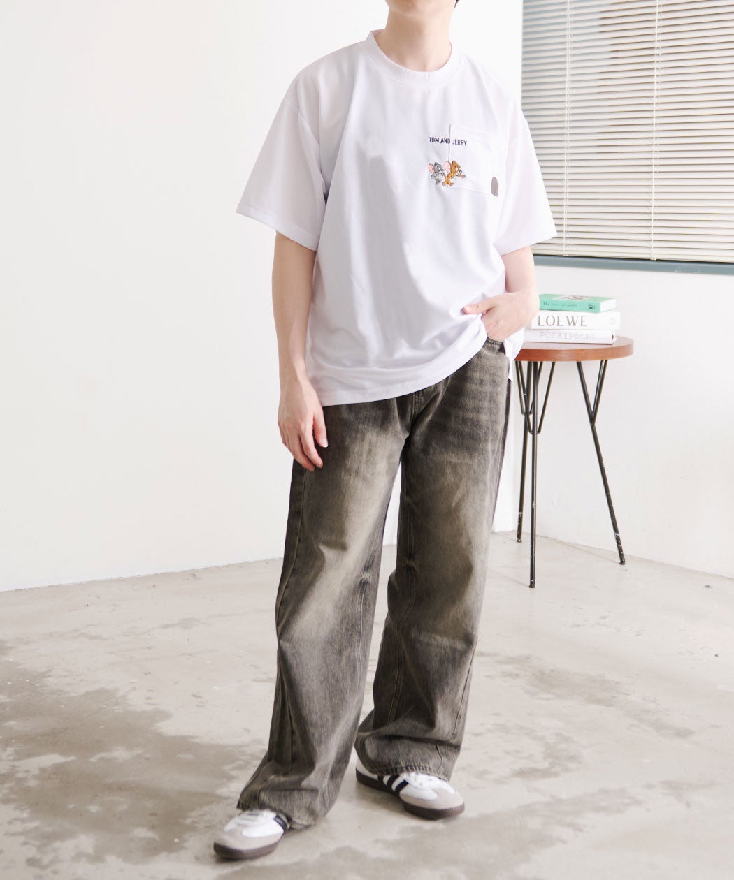 TOM&JERRY(トム&ジェリー)アムンゼンポケット半袖Tシャツ