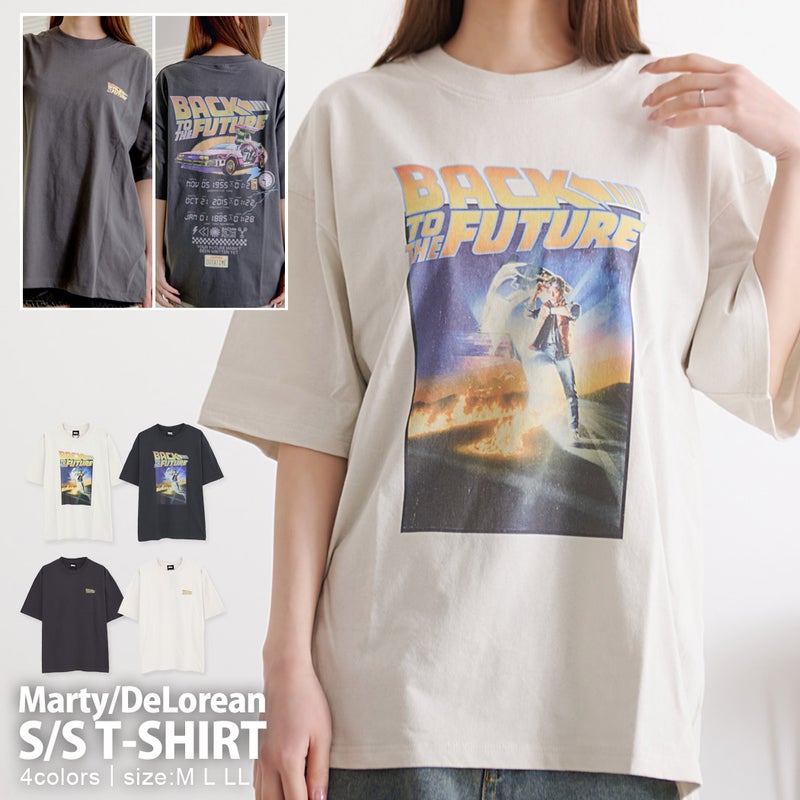 Bitter select(ビターセレクト)BACK TO THE FUTURE マーティ/デロリアン半袖Tシャツ