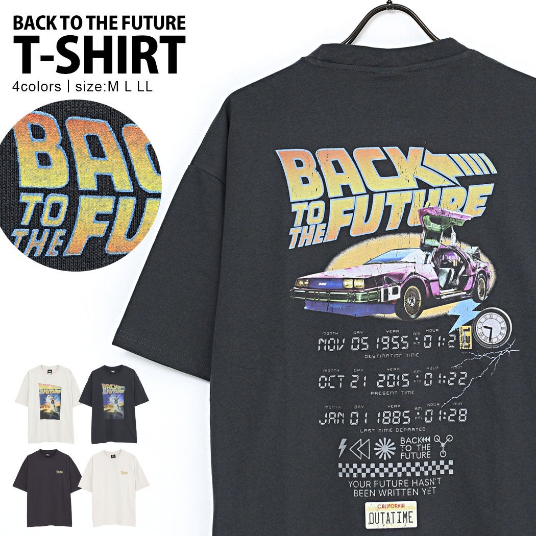 Bitter select(ビターセレクト)BACK TO THE FUTURE マーティ/デロリアン半袖Tシャツ