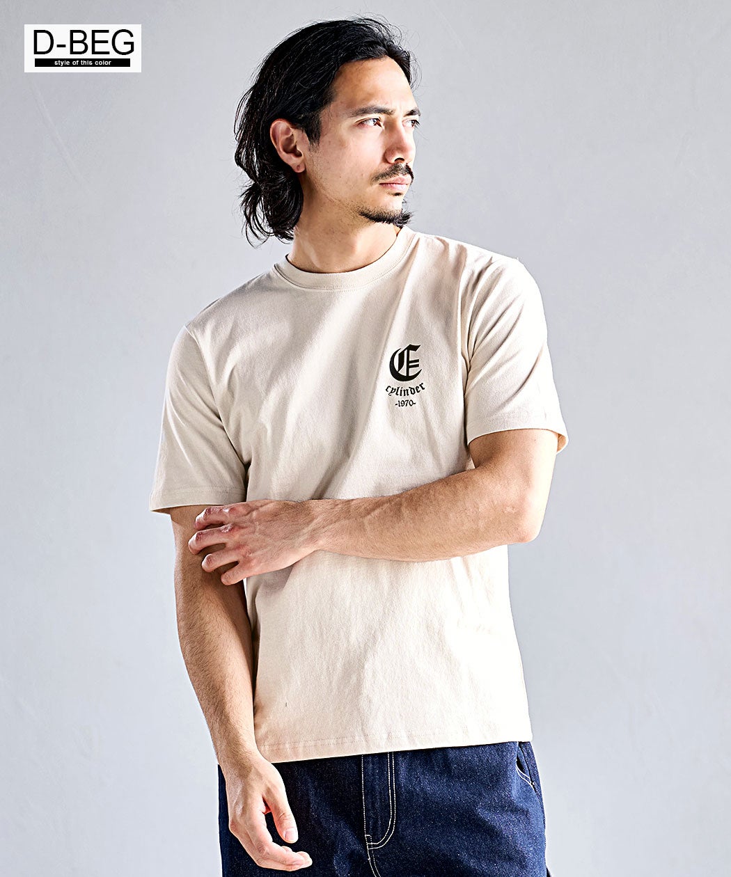 2枚目半額企画】CavariA(キャバリア)シンプルプリントor刺繍半袖Tシャツ