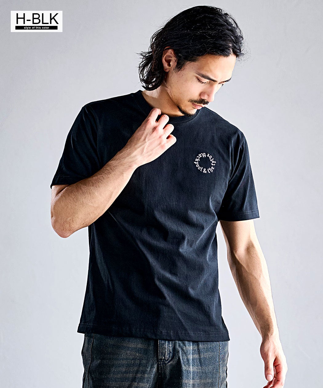 2枚目半額企画】CavariA(キャバリア)シンプルプリントor刺繍半袖Tシャツ