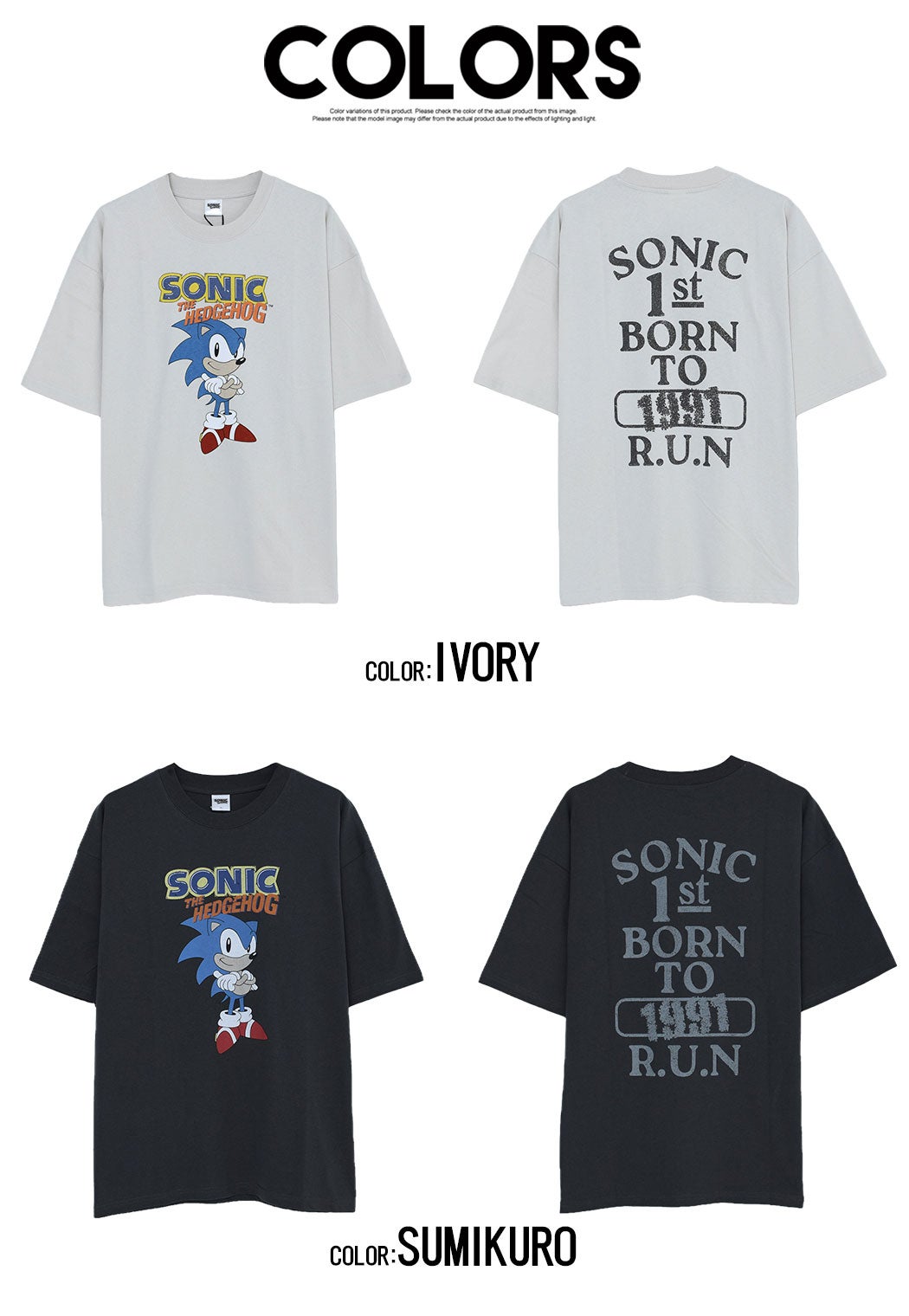 Bitter select(ビターセレクト)SONIC クラシックソニック半袖Tシャツ