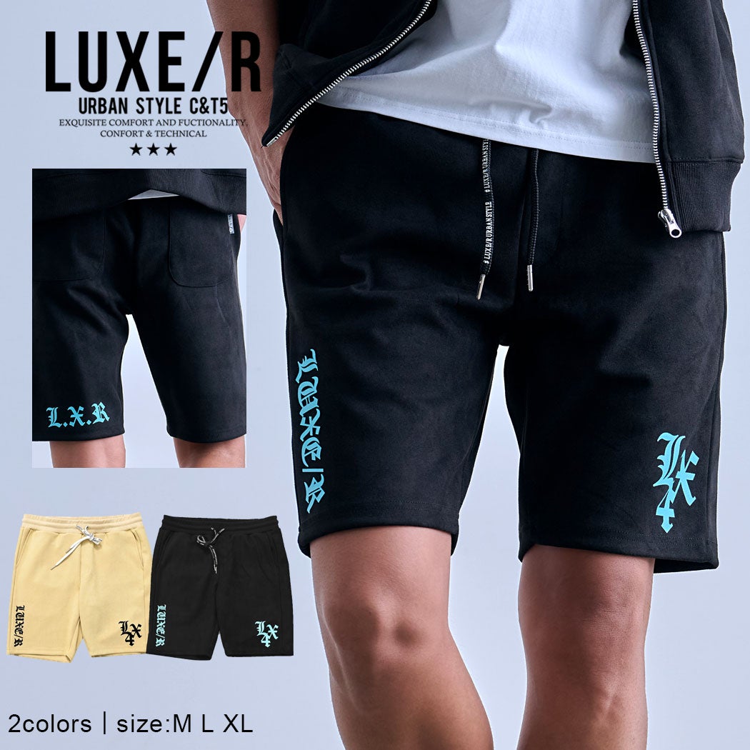 LUXE／R(ラグジュ)プリントスウェードショーツ