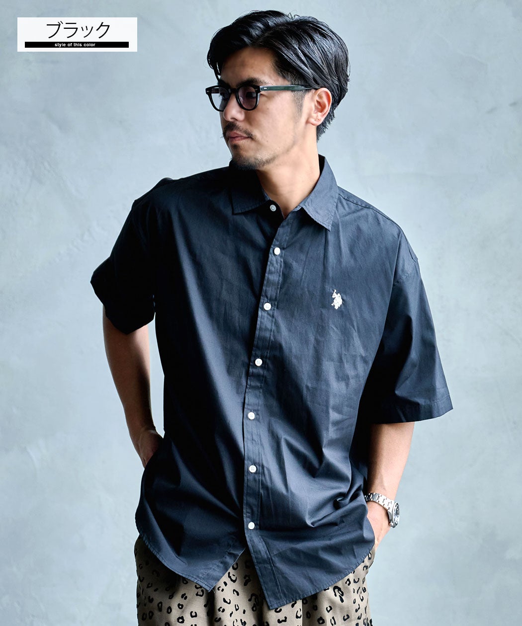 U.S. POLO ASSN.(ユーエスポロアッスン)short slieeve shirt半袖シャツ