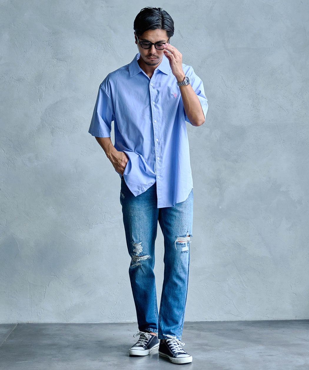 U.S. POLO ASSN.(ユーエスポロアッスン)short slieeve shirt半袖シャツ