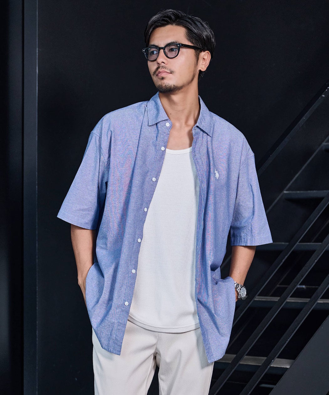 U.S. POLO ASSN.(ユーエスポロアッスン)short slieeve shirt半袖シャツ