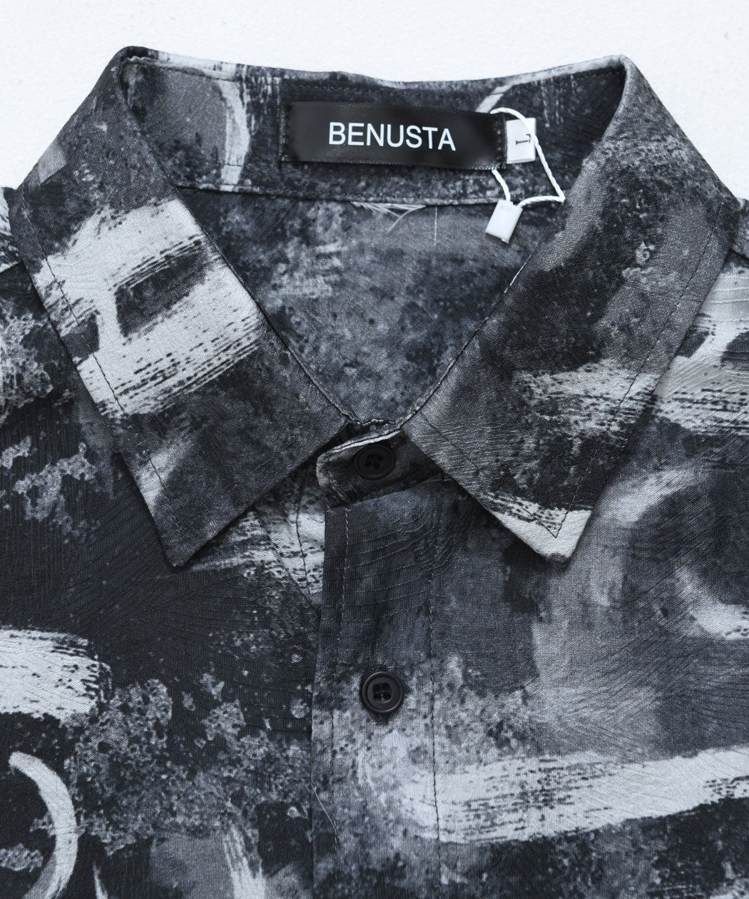 BENUSTA(ベヌスタ)総柄七分袖シャツ