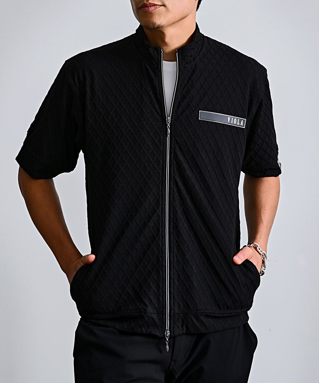 VIOLA(ヴィオラ)JQフルZIP UP 半袖ジャケット