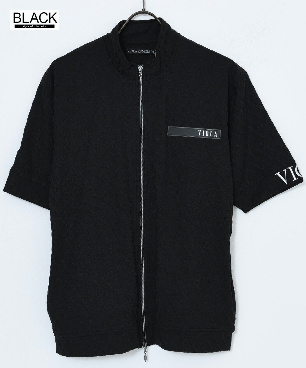 VIOLA(ヴィオラ)JQフルZIP UP 半袖ジャケット