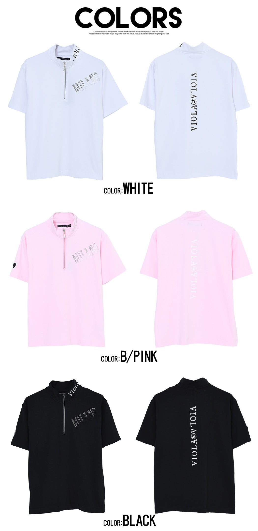 VIOLA(ヴィオラ)PRINT ZIP UP/全3色