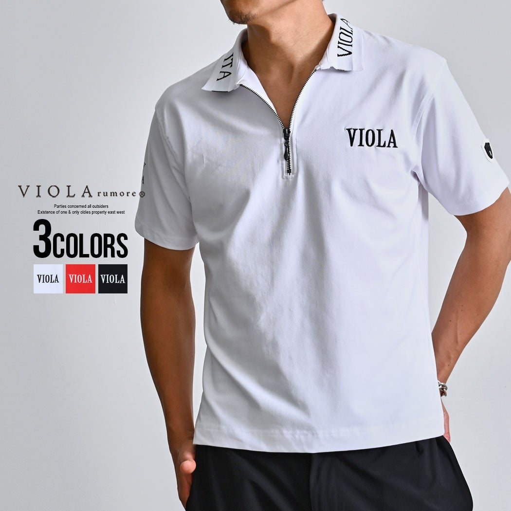 ガチゴリ様 オーダー注文専用❗️ VIOLA(ヴィオラ)PRINT ZIPポロシャツ