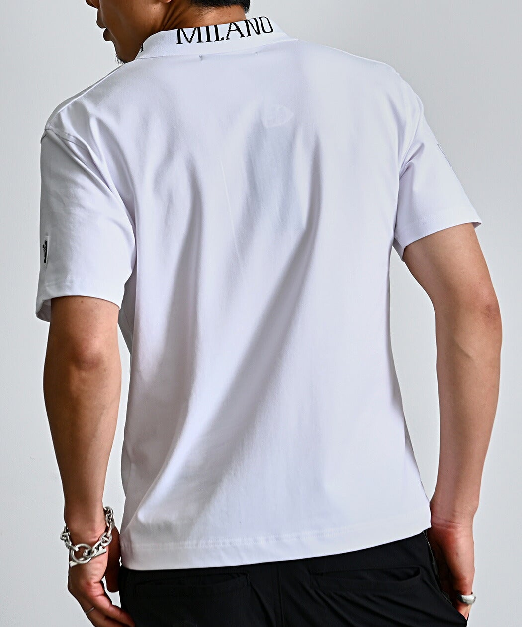 VIOLA(ヴィオラ)PRINT ZIPポロシャツ
