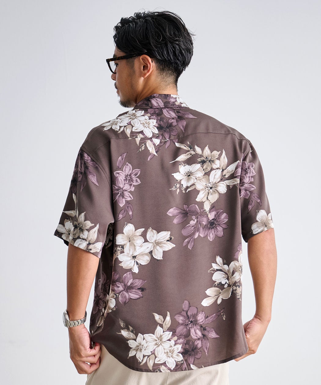 CavariA(キャバリア)花柄半袖シャツ