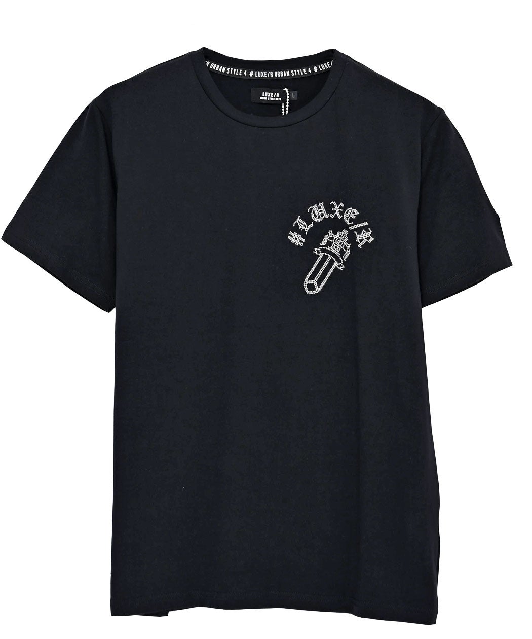 LUXE／R(ラグジュ)ダガーラインストーン半袖Tシャツ