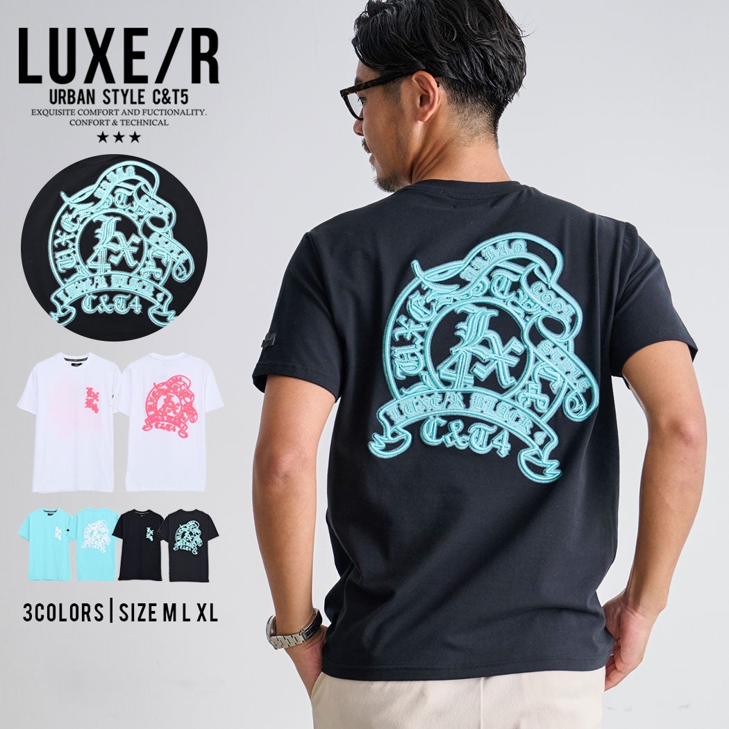  LUXE／R(ラグジュ)ゴムラバープリント半袖Tシャツ