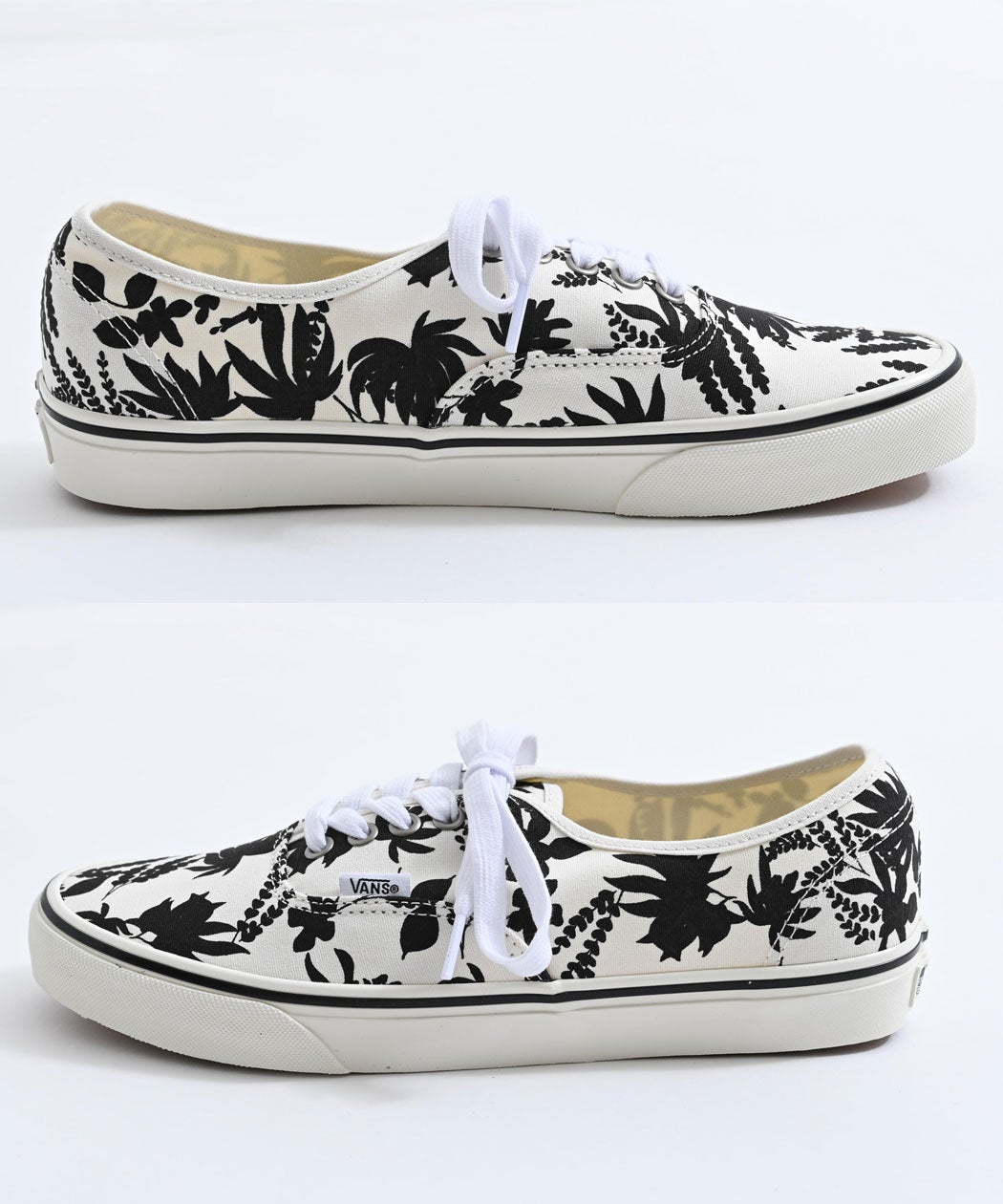  FACE STUDIO シューズ 黒/白 花柄 VANS(バンズ)Authentic Archive Black