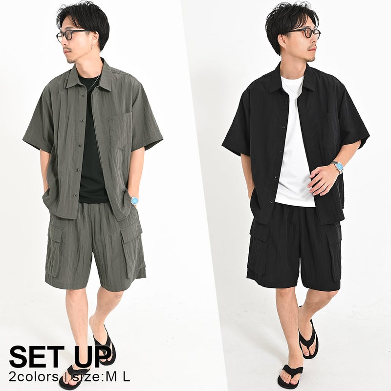 BENUSTA(ベヌスタ)セットアップ(半袖シャツ＆ショーツ)